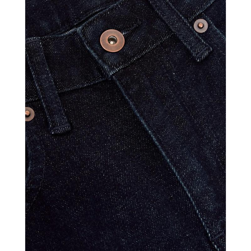 Indigo Rinse Straight Authentic Denim Jeans