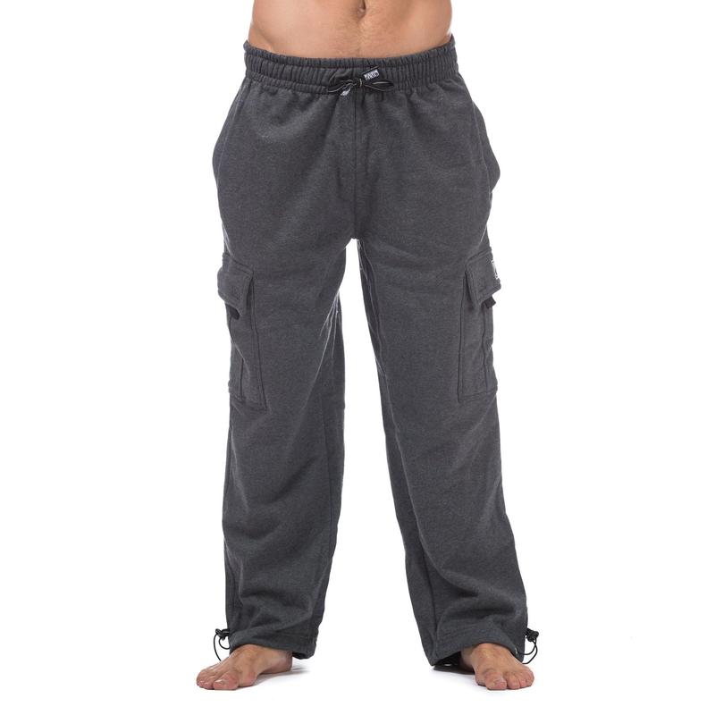 Pro Club Men's Cargo Sweatpants Cotton Casual SSK Menswear Pocket