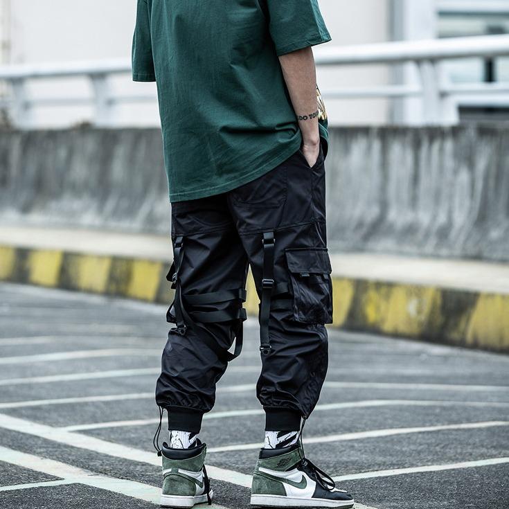 Niepce Black Techwear Joggers Kaisha Japanese Streetwear Cyberpunk Pants