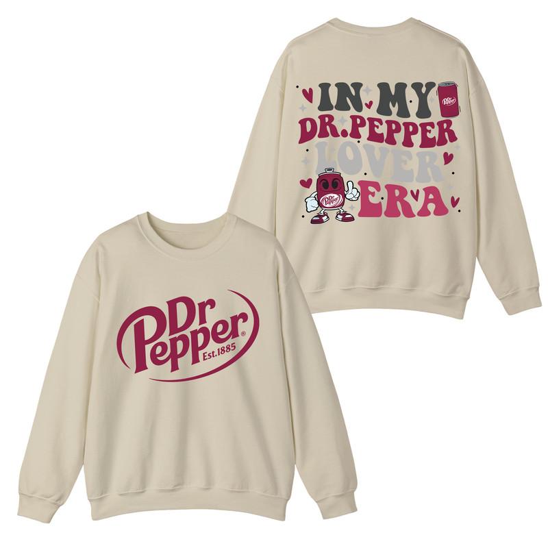 Funny Sarcastic | Dr Pepper Soda Sweatshirt, T-Shirt, Hoodie, In My Dr Pepper Lover Era Sweatshirt, Dr. Pepper Shirt Collar Cotton