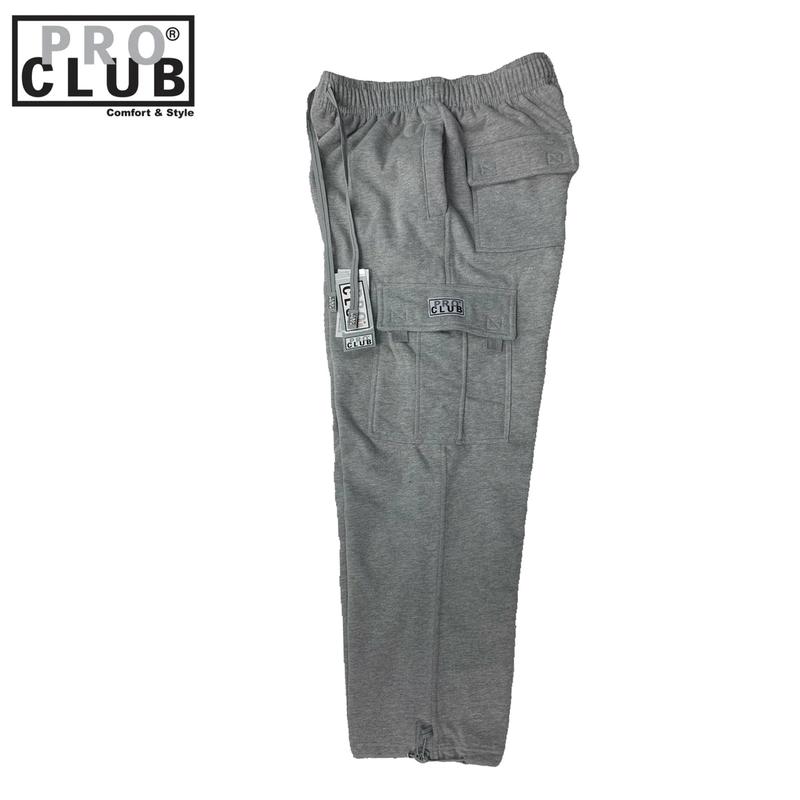 Pro Club Men's Cargo Sweatpants Cotton Casual SSK Menswear Pocket