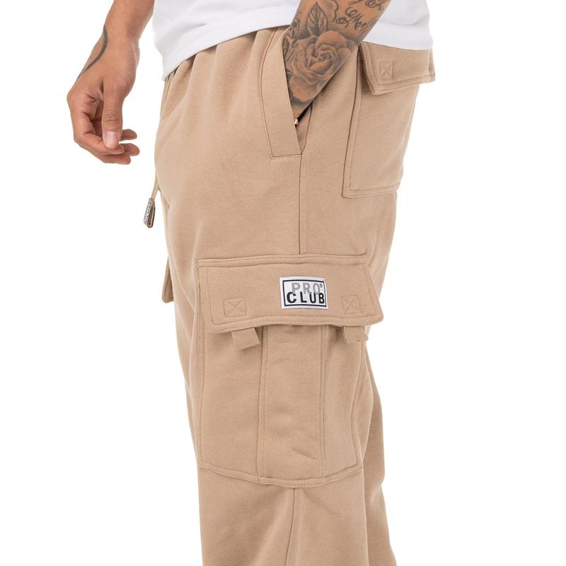 Pro Club Men's Cargo Sweatpants Cotton Casual SSK Menswear Pocket