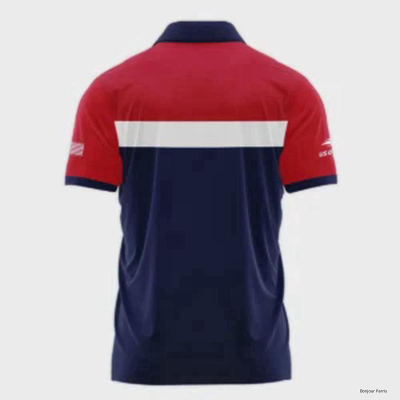 Lacoste Blue Red White Background US Open Tennis Champions Polo Shirt Style Classic Polo Shirt For Men