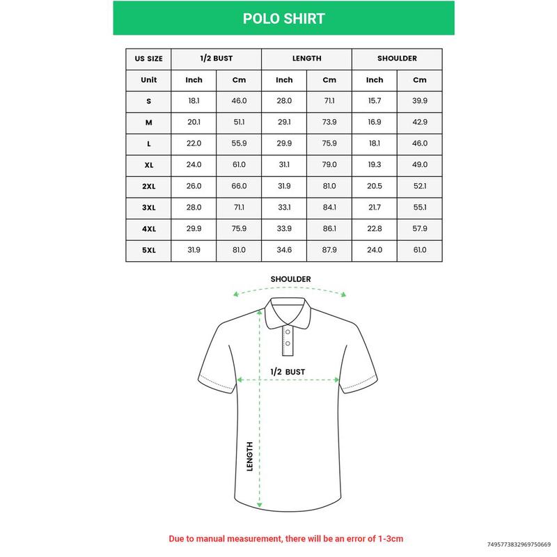 2024 Masters Golf Polo Shirt Performance Course All-over Print Men's Polo Shirt Lightweight Golfing Golfer Gift Golf Player Shirt