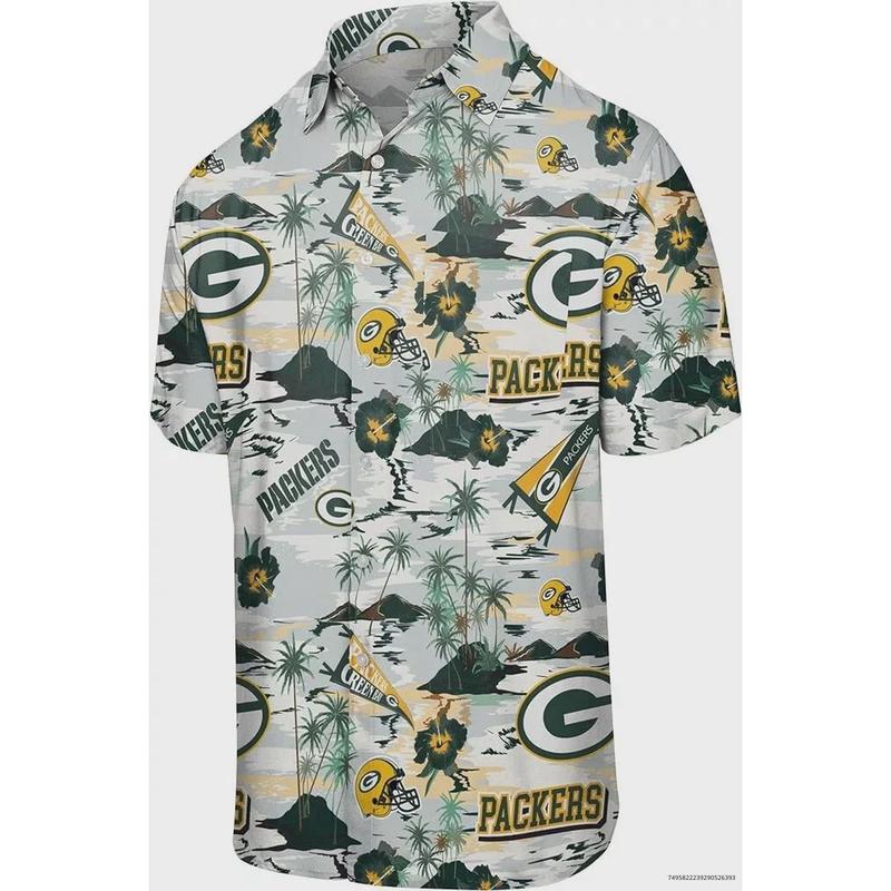 Personalized Team Packers Hawaiian Shirt, Football Team, Fan Gift