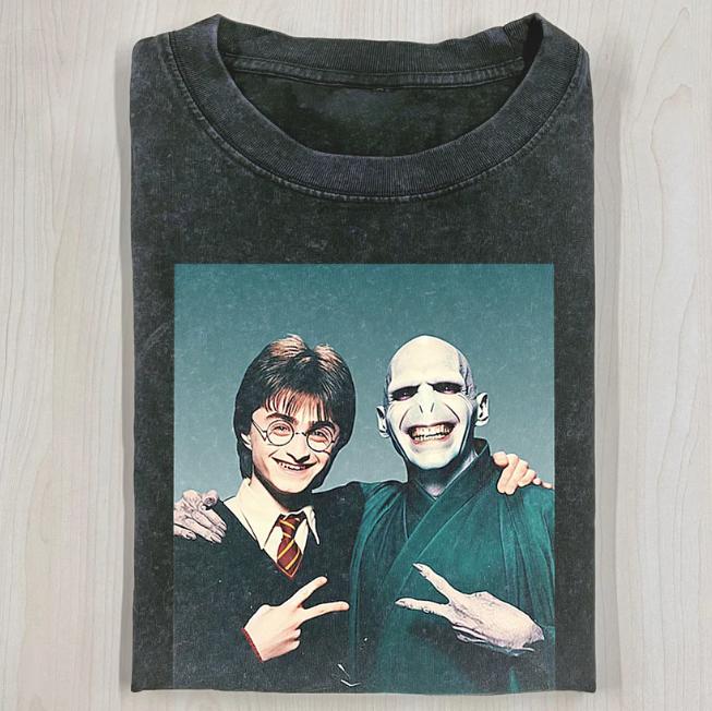 HARRY AND VOLDEMORT SELFIE SHIRT, HARRY POTTER Funny Tee, Movie Shirt, Halloween Shirt, Unisex T-Shirt, Gift For Men Women