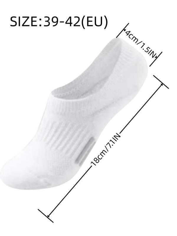 Men's Striped Print Invisible Socks, Casual Soft Comfy Breathable Socks, Men & Women Socks for All Seasons Daily Wear