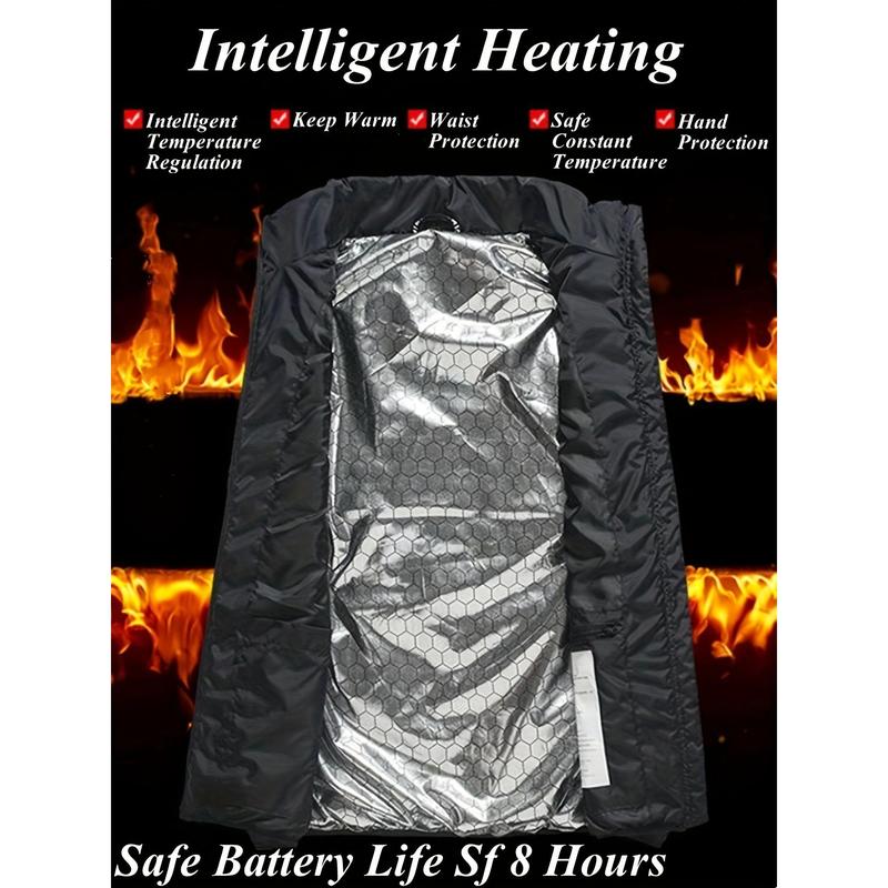 Winter Smart Heating Vest Unisex Warm Heating Clothes USB Electric Heating Vest 9-Zone Heating Adjustable Temperature