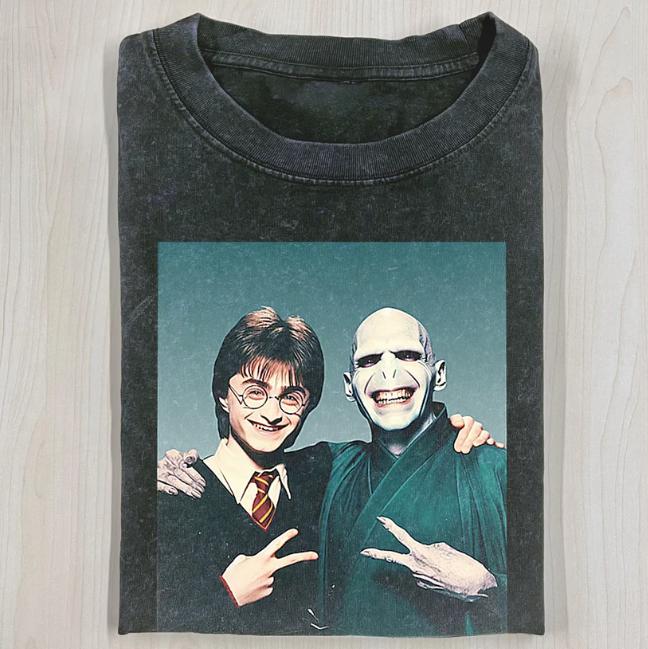 HARRY AND VOLDEMORT SELFIE SHIRT, HARRY POTTER Funny Tee, Movie Shirt, Halloween Shirt, Unisex T-Shirt, Gift For Men Women