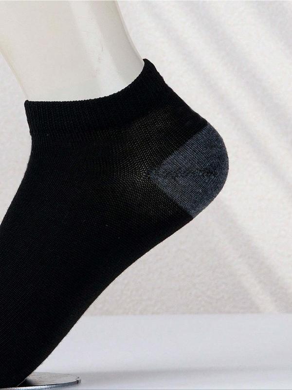 Men's Patchwork Print Ankle Socks, Casual Moisture Wicking Socks, Soft Comfy Breathable Socks for All Seasons Daily Wear