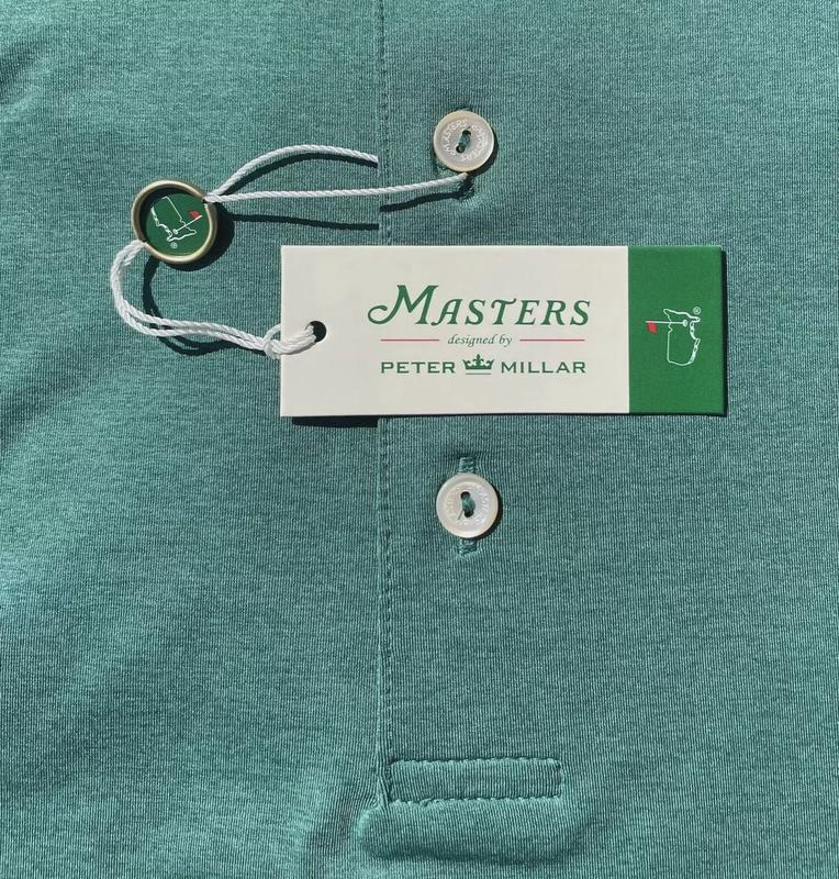 2024 Masters Peter Millar Augusta Green Solid Large Men’s Golf Polo Shirt ? ⛳️