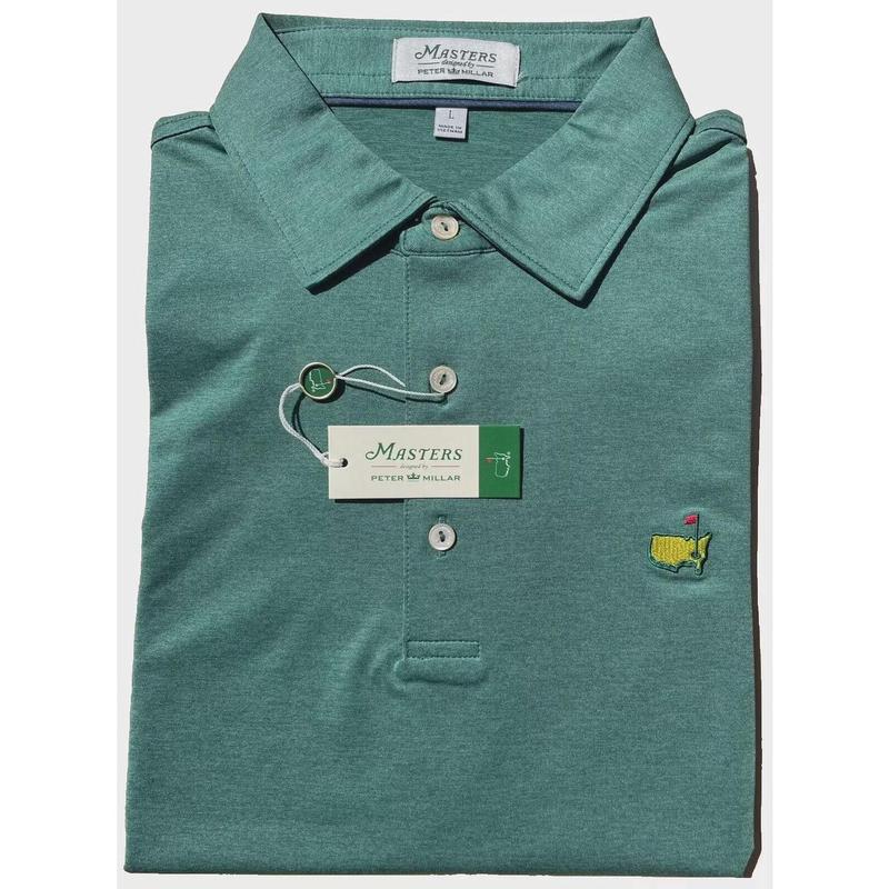 2024 Masters Peter Millar Augusta Green Solid Large Men’s Golf Polo Shirt ? ⛳️