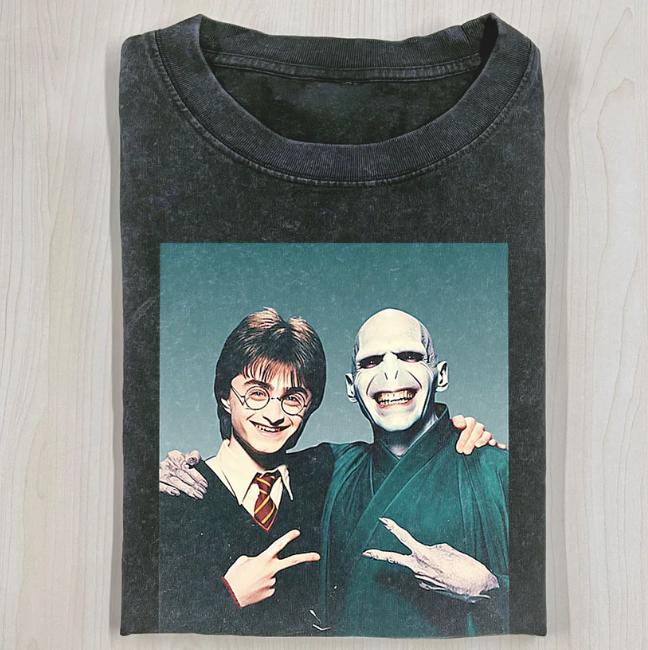 HARRY AND VOLDEMORT SELFIE SHIRT, HARRY POTTER Funny Tee, Movie Shirt, Halloween Shirt, Unisex T-Shirt, Gift For Men Women