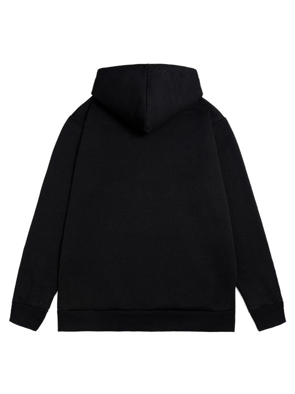 Men's Letter Print Hoodie, Casual Regular Fit Long Sleeve Hooded Sweatshirt for Fall & Winter, Men's Top for Daily Wear