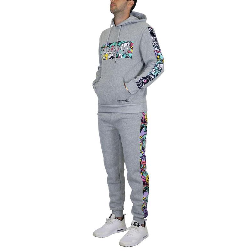 Men’s 2 Piece Fleece Jogger Hoodie Set (Small to 2XL)