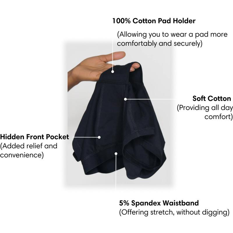 NEW Ultimate Everyday Cotton Boxers (With Pad Holder and Pocket) Classic