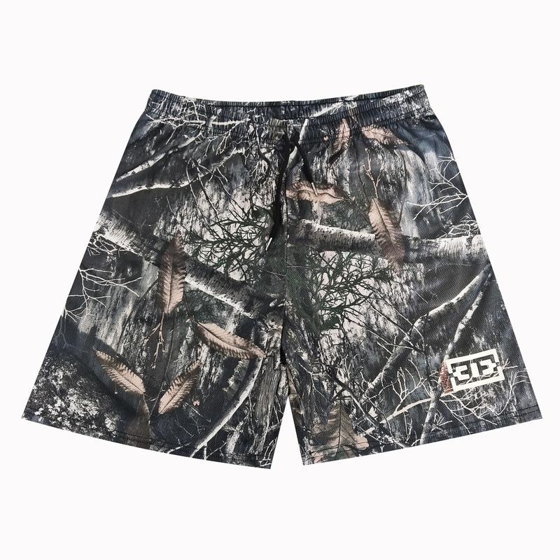 Men's Casual Mesh Camo Chic Fitted Trend Mid Waist Shorts For Men & Women, Breathable & Versatile for Basketball, Fitness,Outdoor Menswear