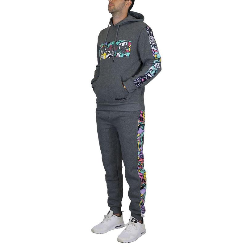 Men’s 2 Piece Fleece Jogger Hoodie Set (Small to 2XL)