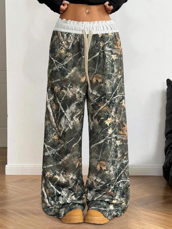 Unisex Camo Print Sweatpants, Casual Streetwear Trousers for Men & Women, Fashion Comfy Pants for Daily Wear