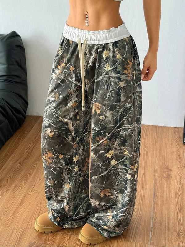 Unisex Camo Print Sweatpants, Casual Streetwear Trousers for Men & Women, Fashion Comfy Pants for Daily Wear