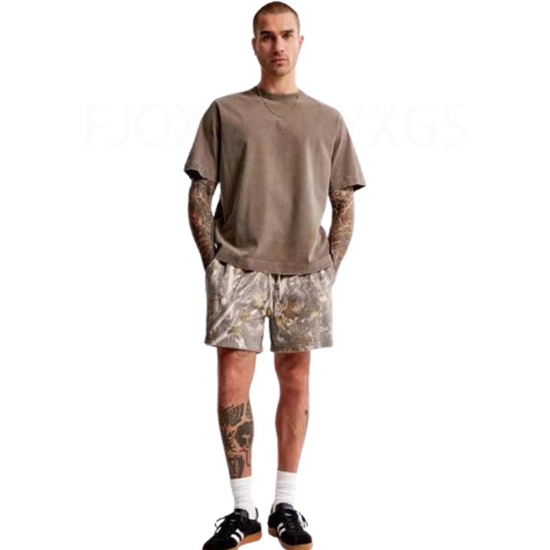 Men's Shorts Sports Casual Shorts Leaf Pattern Shorts Sports Pants 3D Printed Camou flage Pattern Shorts