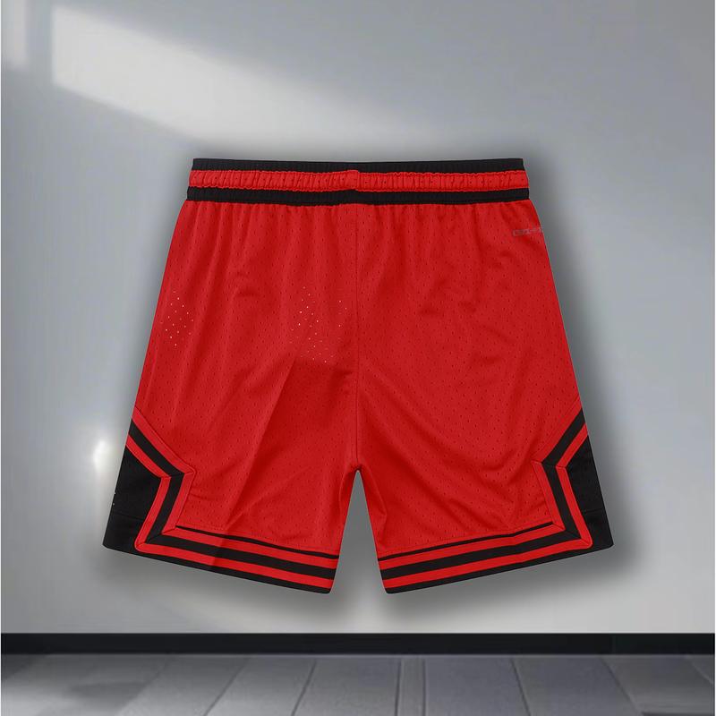 Basketball Shorts Jor don  Black Red Summer Regular Casual Breathable Training Sports Shorts Daily Wear Outdoor Wear Loose Three-Point Pants