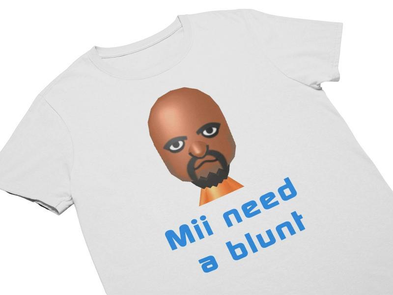 Need Blunt Funny Parody Crewneck T-Shirt for Man's, Meme Dank Genz Top Streetwear Shortsleeve Round Neck Tshirt Menswear Underwear