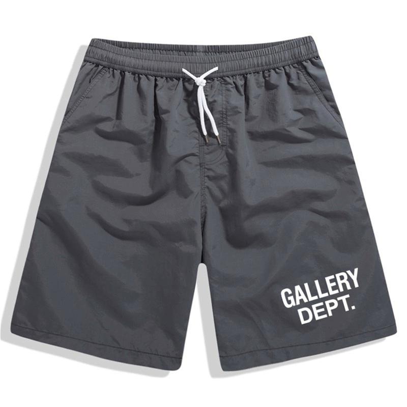 GALLERY DEPT shorts Classic letter casual shorts logo sports pants men and women beach shorts drawstring ice silk quick-drying shorts