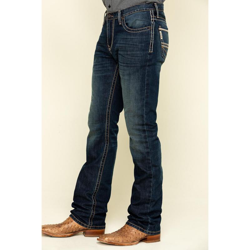 Cinch Men's Ian Dark Wash Slim Bootcut Rigid Denim Jeans