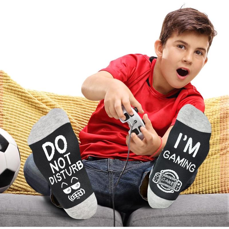 Funny Socks Stocking Stuffers for Men, Christmas Gifts for Teen Boys,Boyfriend,Dad Gamer Ideas Birthday Gifts