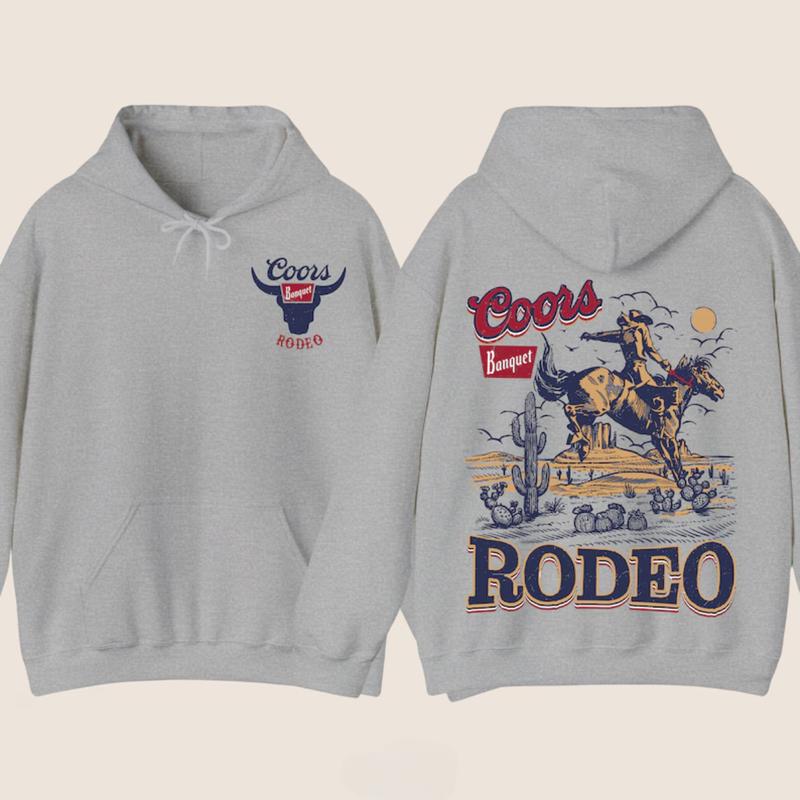 Coors Western Cowboy Hoodie, Vintage 90s Graphic Western Hoodie, Retro Coors Unisex Hoodie