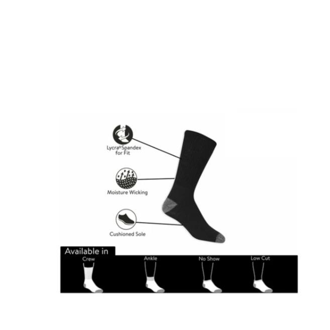 Men's Crew Socks 12 Pack for Large Shoe Sizes 6-12 and Sock Sizes 10-13 Menswear Soft Stretch Beige