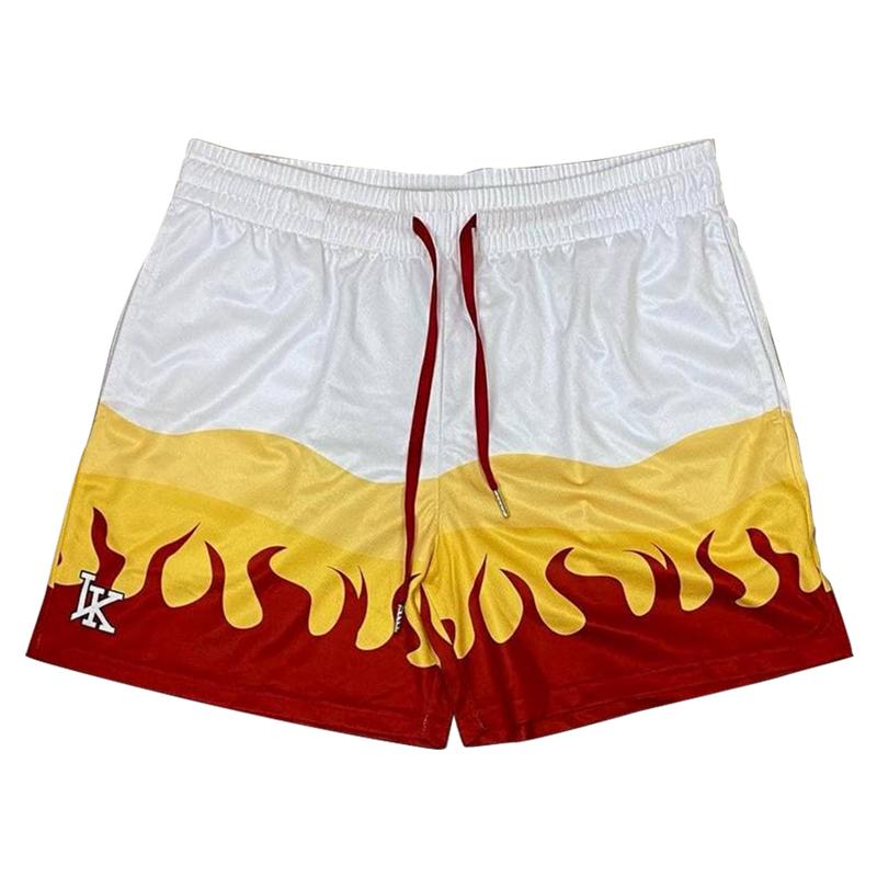 Flame Pattern Shorts