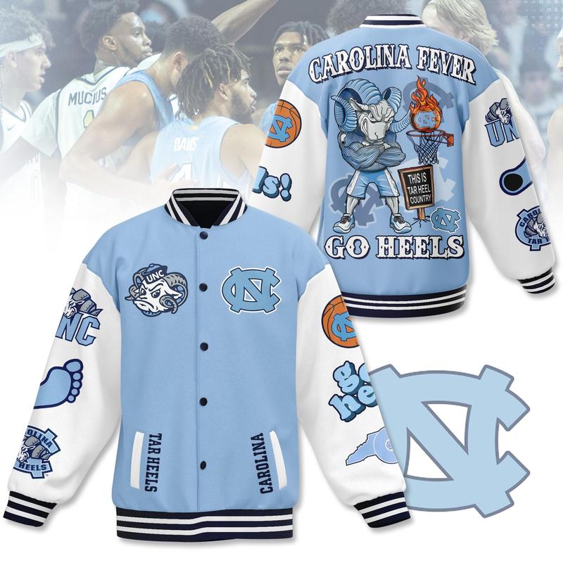 Carolina Fever go heels New Bomber Baseball Jacket For Fan Funny trendy Bomber Baseball Jacket