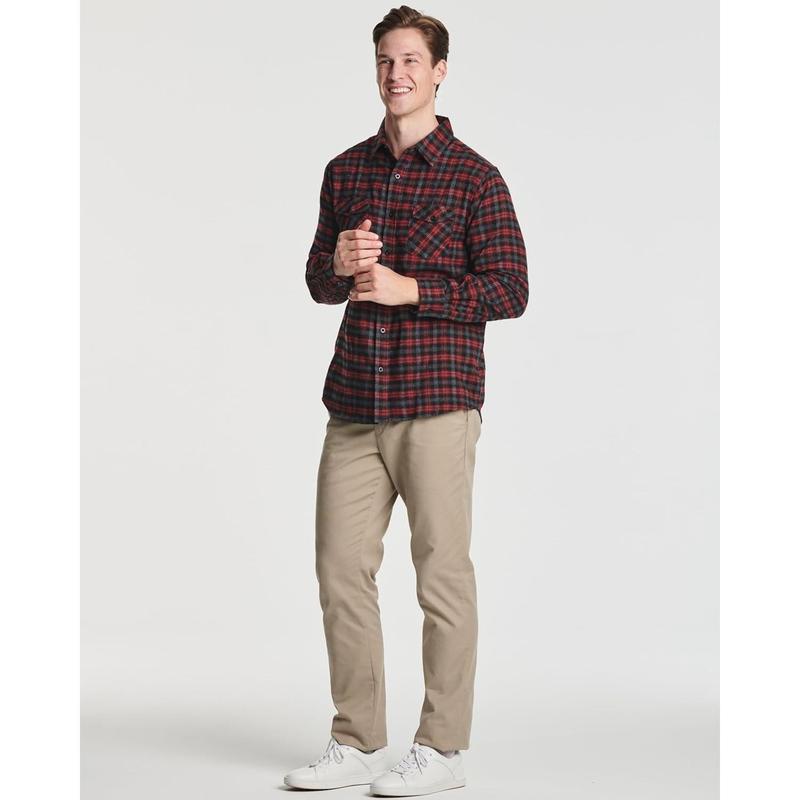 3 Pack: Men's Long-Sleeve Flannel Button Down Plaid Casual Shirt (Available in Big & Tall)