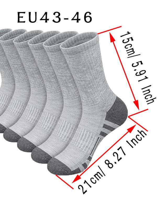 Men's 10 Pairs Patchwork Print Crew Socks, Casual Comfortable Breathable Socks for Daily Outdoor Wear, Multipack Knit Socks for All Seasons