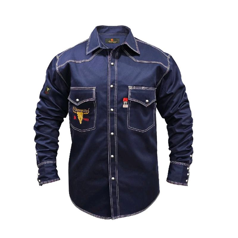 Navy Western FR Welding Shirt