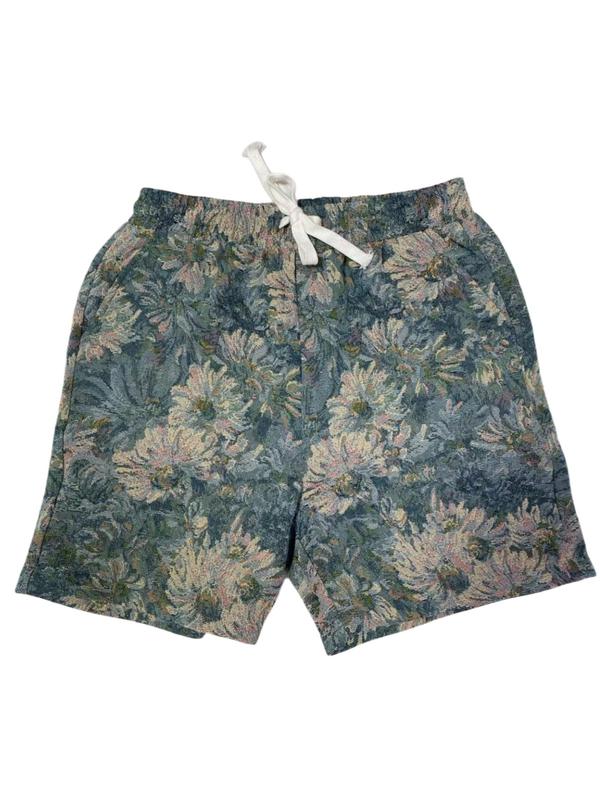 Men's Floral Print Drawstring Waist Shorts, Regular Fit Casual Pocket Shorts for Summer, Men's Bottoms for Daily Wear