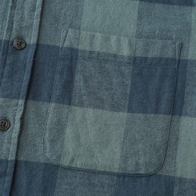 Flannel Shirt for Men 100% Cotton Mens Flannel Shirts Long Sleeve Plaid Soft Casual Button Down Shirt Men