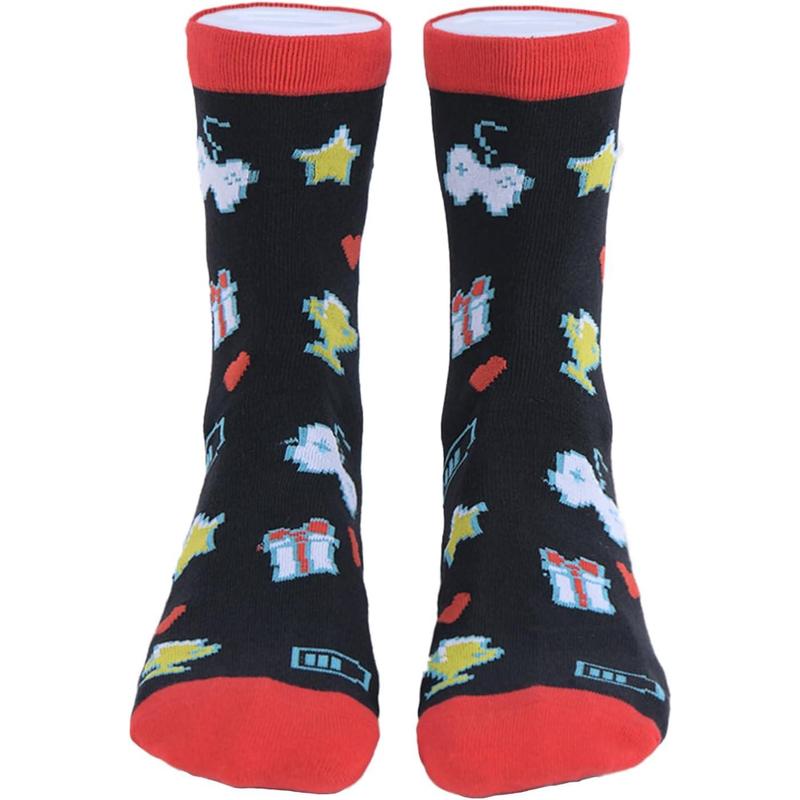 Christmas Stocking Stuffers For Teen Boys Novelty Gaming Socks Funny Christmas Gifts Video Game Socks For Man