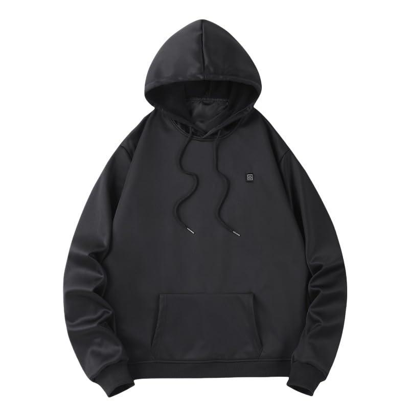 Heated Hoodies Unisex,Heated Sweatshirt Hooded Pullover Lightweight Warm USB Electric Outdoor Winter Puffer Jackets