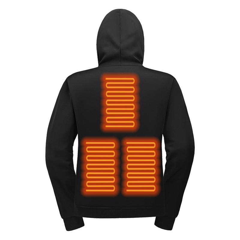 Heated Hoodies Unisex,Heated Sweatshirt Hooded Pullover Lightweight Warm USB Electric Outdoor Winter Puffer Jackets