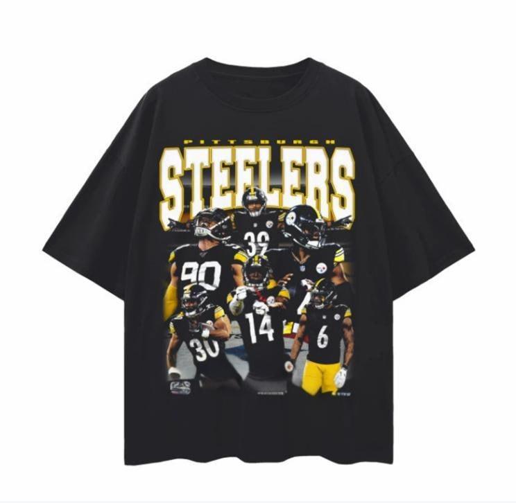 Steeler Tee, Steeler Football T-Shirt, Bootleg Football Tee, America Football Shirt