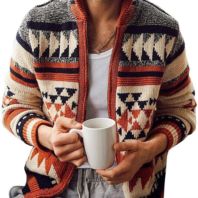 Men's Long Sleeve Casual Comfort Fit Cardigan Sweater Shawl Collar Soft Fabric