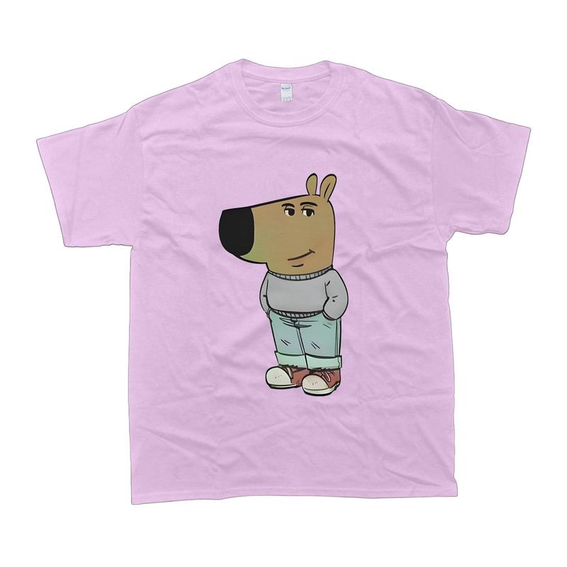 Chill Guy T-Shirt Funny Dog Cartoon Tee, Soft Cotton Crewneck Shirt for Men and Women, Gift for Him or Her - Unisex Style, 100% Cotton - Menswear, T-Shirt