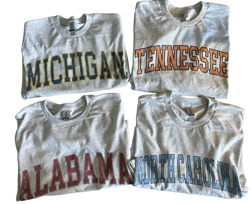 Vintage Varsity College T Shirt