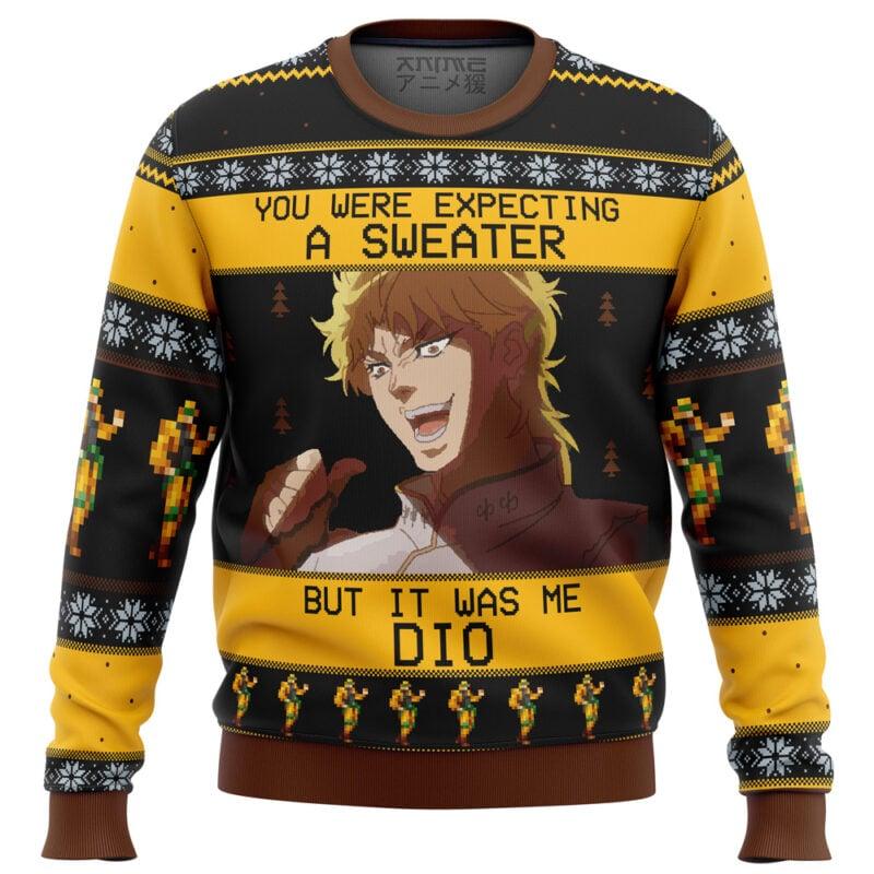 It Was Me Dio Jojo’s Adventure Ugly Christmas Sweater, funny anime Ugly Sweater