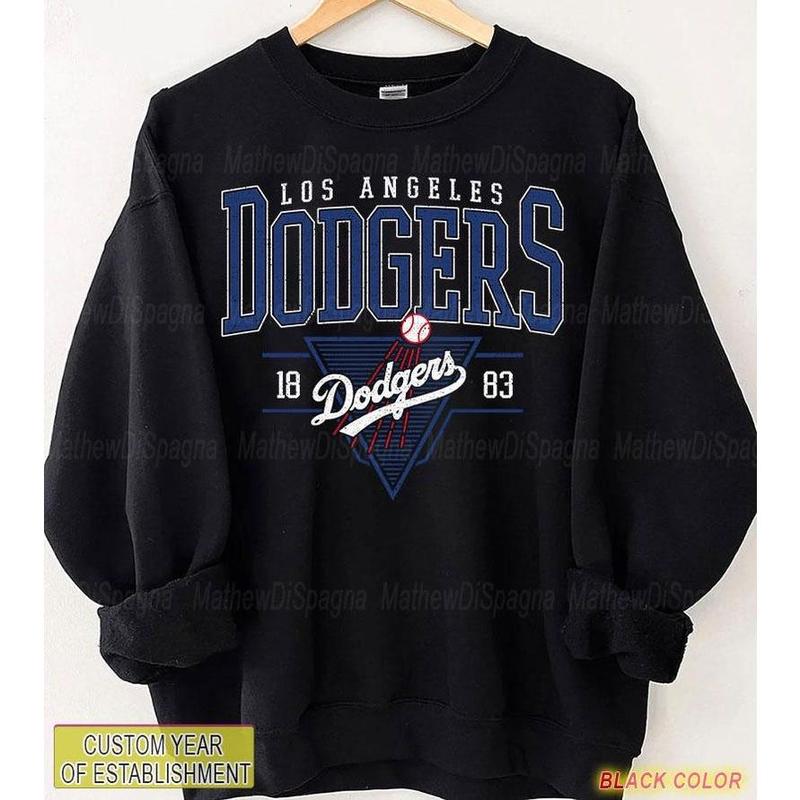 Los Angeles Vintage Baseball Sweatshirt  | Vintage Style Dodgers Baseball Crewneck Sweatshirt | Braves Shirt  | Trendy Summer Tee | Game Day hoodie