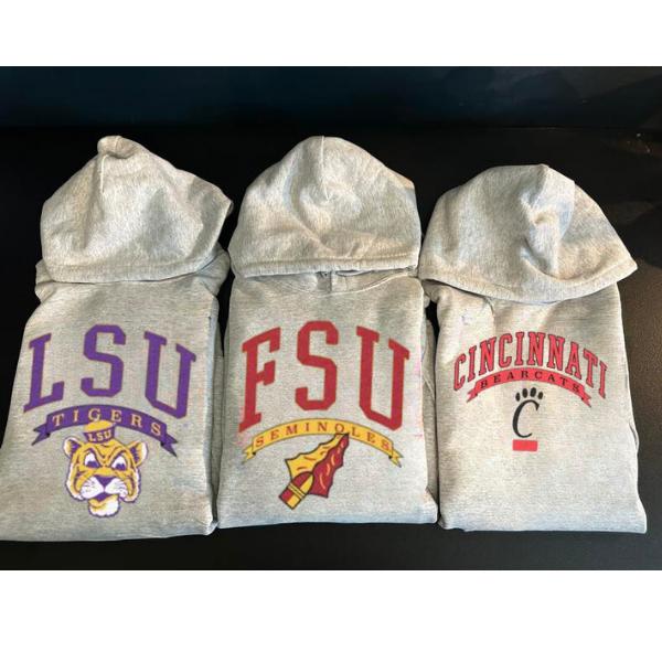 Vintage College Football Hoodie, New Retro Style Hoodie, Vintage University of NCAA Hoodie, Vintage Graphic Hoodies, Texas, Kansas, Michigan, LSU, FSU, Kentucky, Uconn, Arizona Hoodie