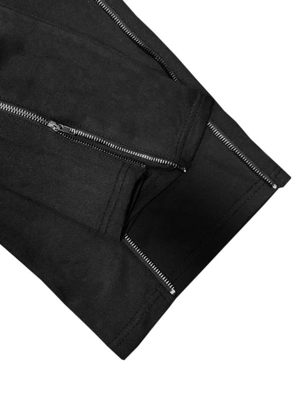 Men's Solid Zipper Pocket Drawstring Waist Wide Leg Pants, Regular Fit Casual Comfy Elastic Waist Trousers for Daily Wear, Men's Bottoms for All Seasons